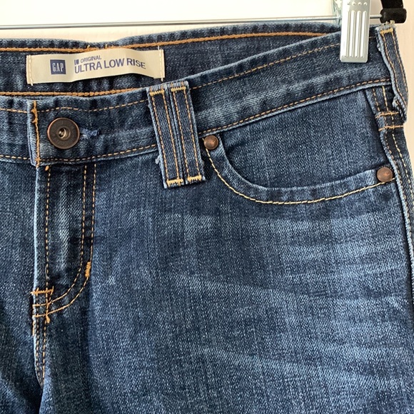 GAP Original Ultra Low Rise Bootcut Jeans Size 4P - Picture 6 of 16